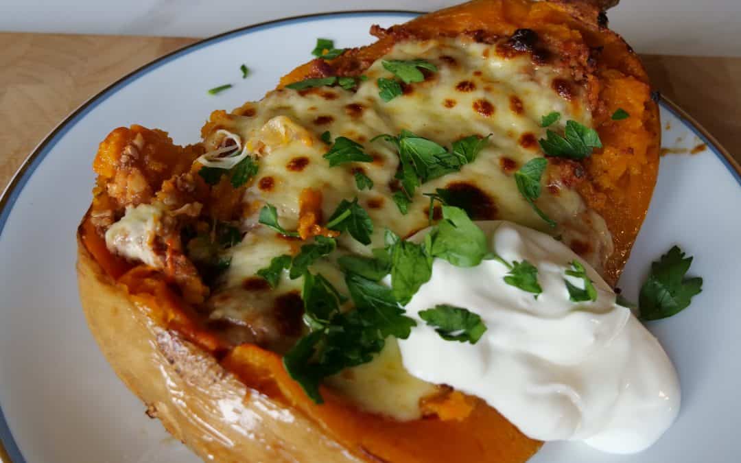 Über­ba­cke­ner But­ter­nut­kür­bis